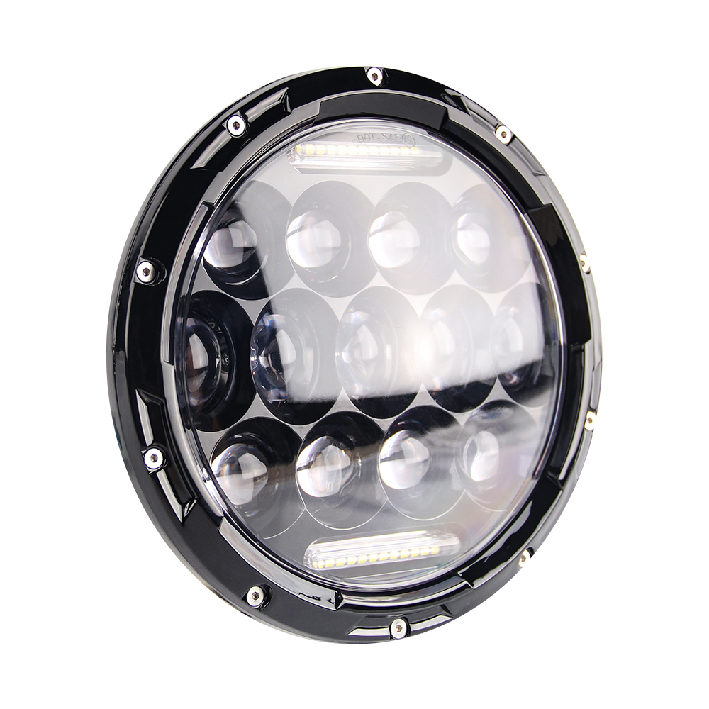 Faro LED redondo ultrafino de 7 pulgadas con punto SAE angel eye JG-J005T