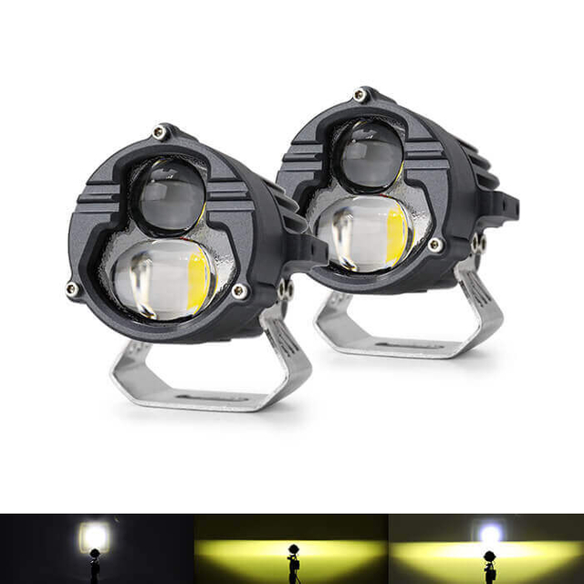 Luces de conducción de proyector LED redondas de haz alto/bajo JG-K2