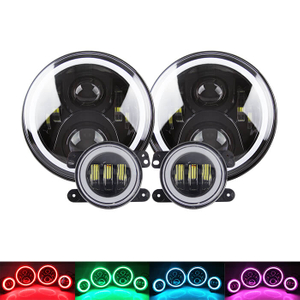 7 "RGB Halo Ring Flight and Fog Light Kit JG-JT02