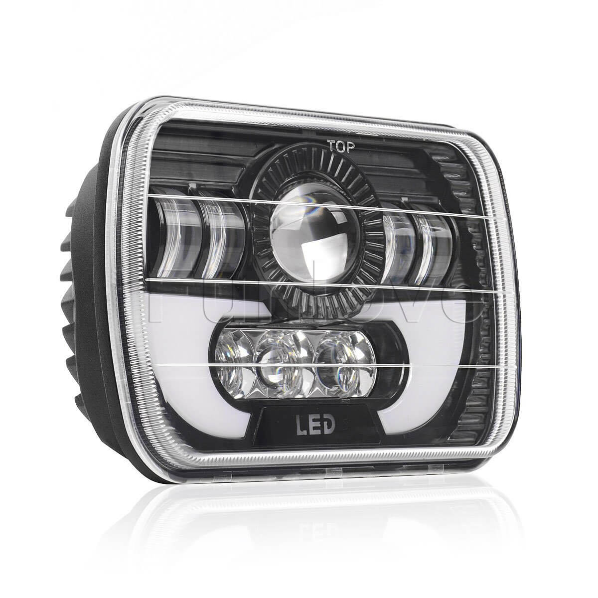 Rectángulo GMC 5x7 Angel Eye LED Faro JG-T002N